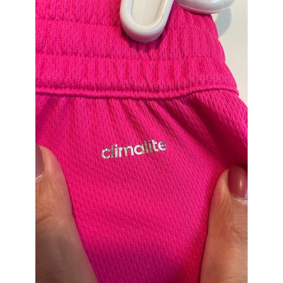 NWT Adidas Pink Climate Performance Shorts Elastic Waist Drawstring Large - Picture 4 of 7